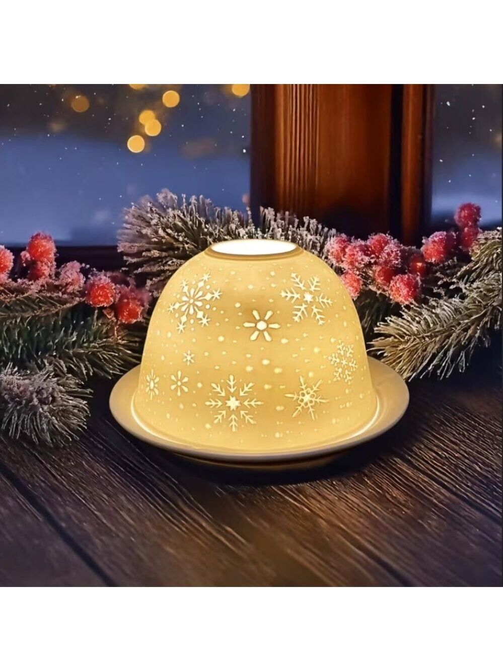 Winter Snowflake fairy Lamp Lithophane